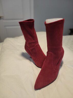 Stuart Weitzman Scarlet Suede Sling Boots